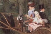 Mary Cassatt A Woman and Child in the Driving Seat china oil painting reproduction